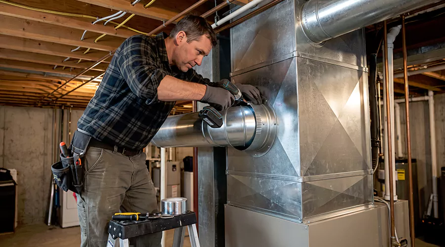 How to Attach Ductwork to a Plenum?