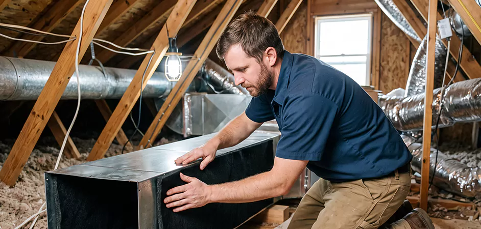 Acoustic Duct Liner Installation in Howell