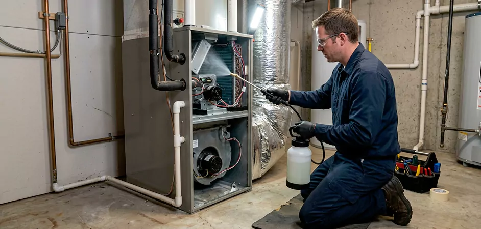 Air Handler Antimicrobial Treatment in Howell