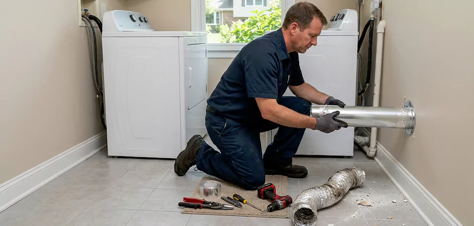 Dryer Vent Replacement in Howell