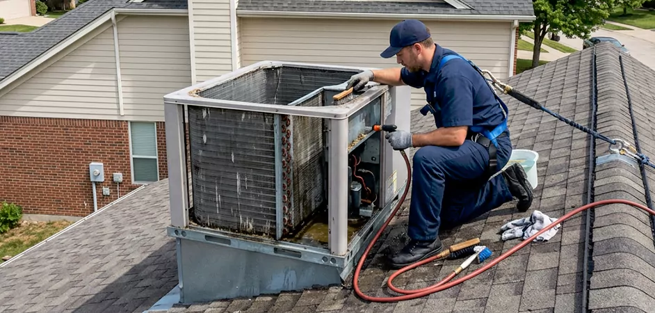 Rooftop Unit Cleaning in Howell