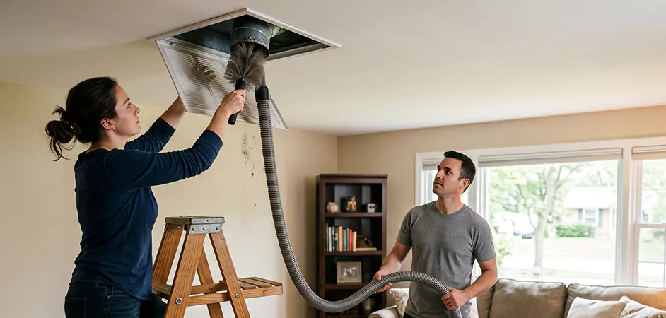 Roof and Wall Exhaust Cap Cleaning in Howell