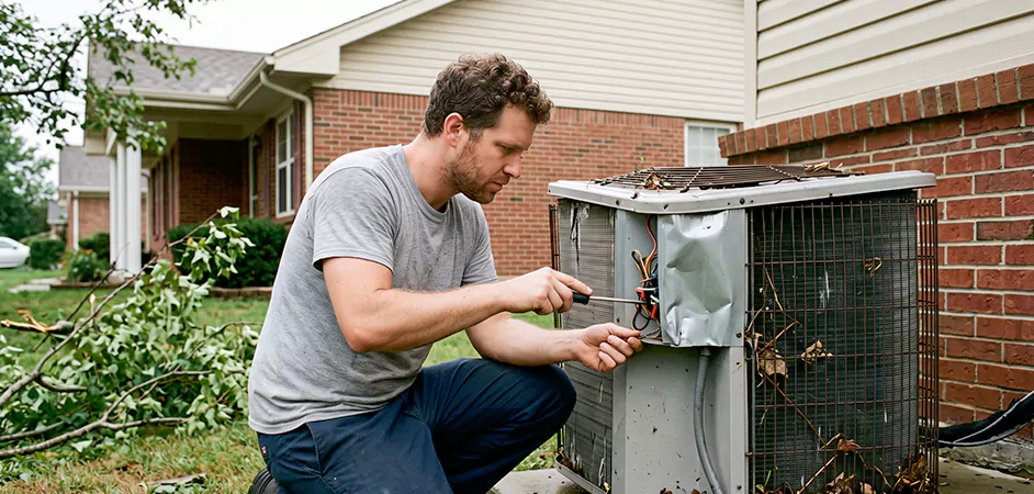 Storm Damage HVAC Restoration in Howell